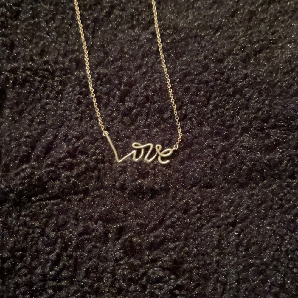Tiffany Silver Love Necklace